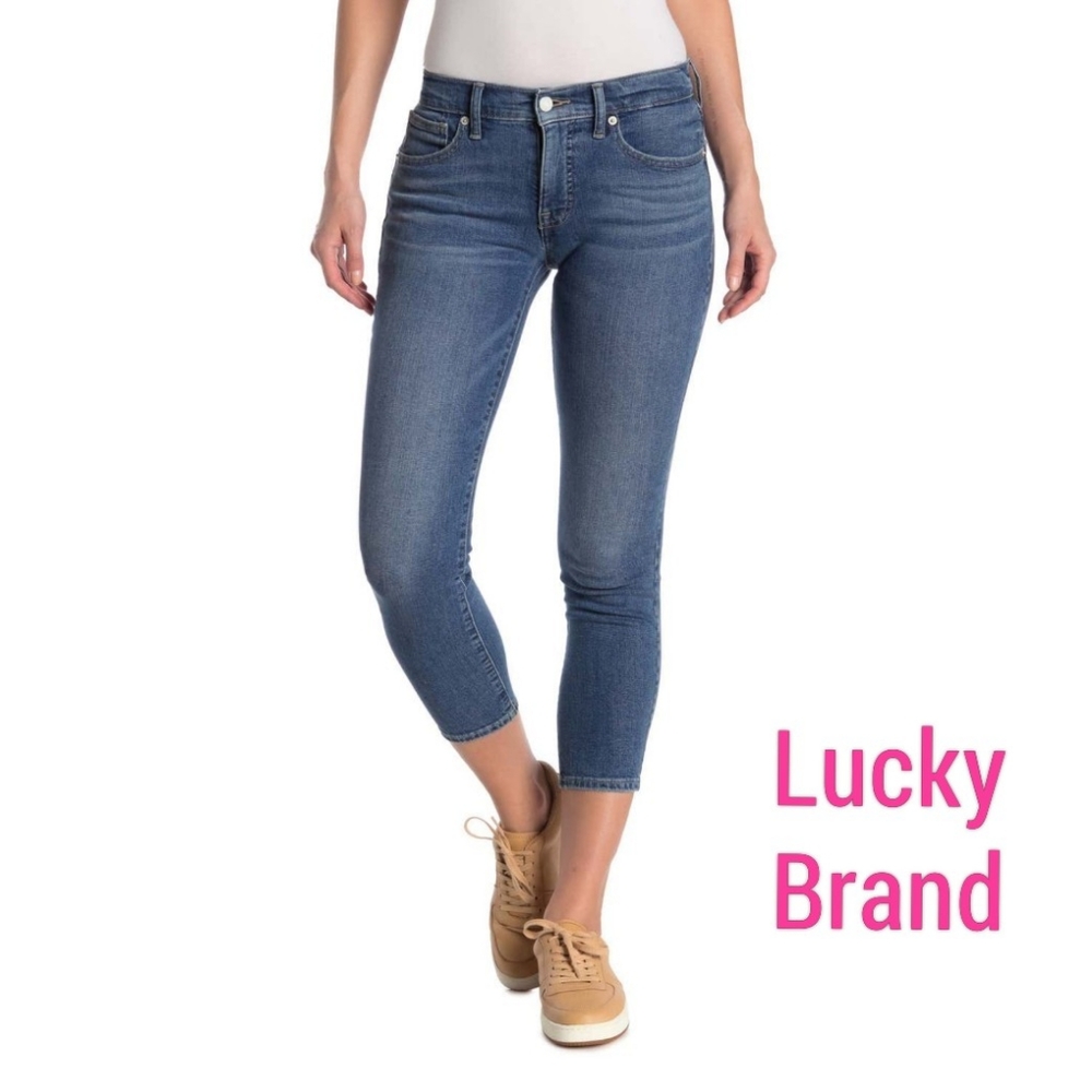 🆕 Lucky Brand 💗 Ava Crop Jeans Women's NWT